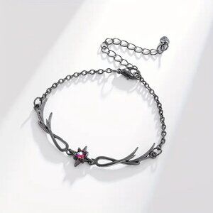Silver star bracelet
